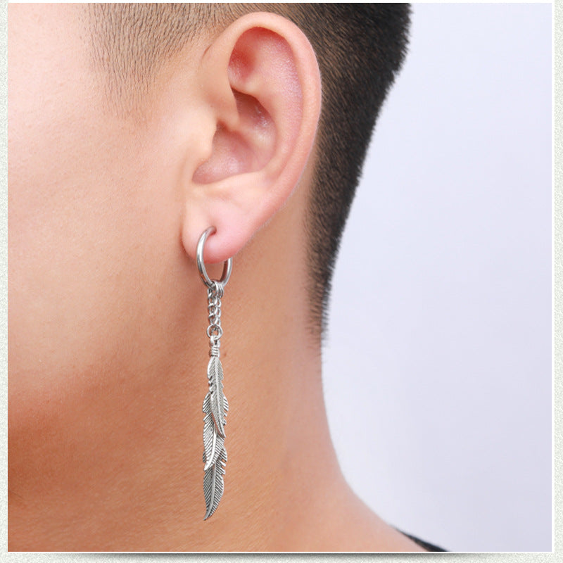 Three Leaf Earrings [Stainless Steel]