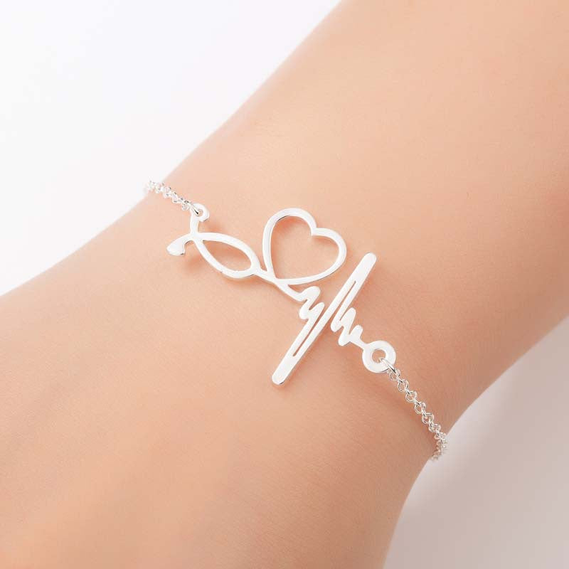 Electrocardiogram Bracelets [Stainless Steel]