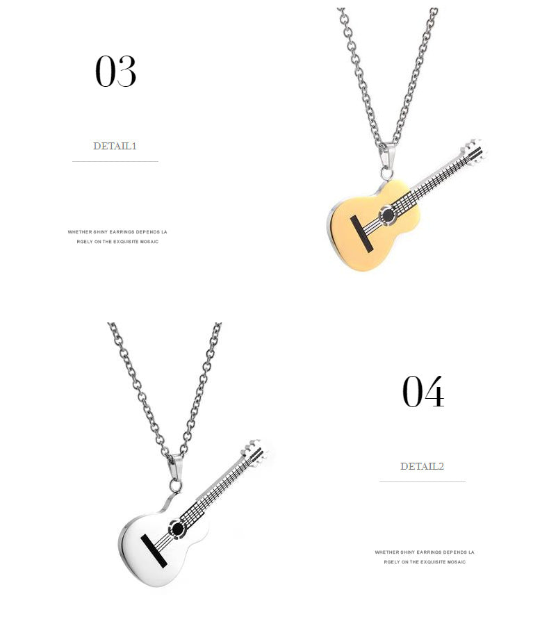 Guitar Neckalce[304 Stainless Steel]