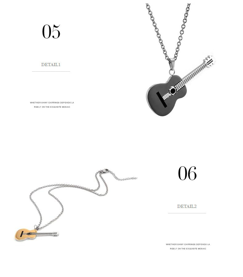 Guitar Neckalce [304 rustfrit stål]