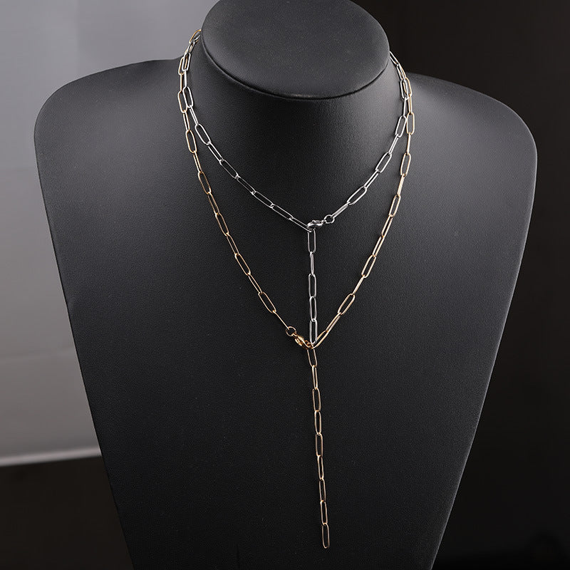 Link Chain Necklace [304 Stainless Steel,18K Gold Plated]