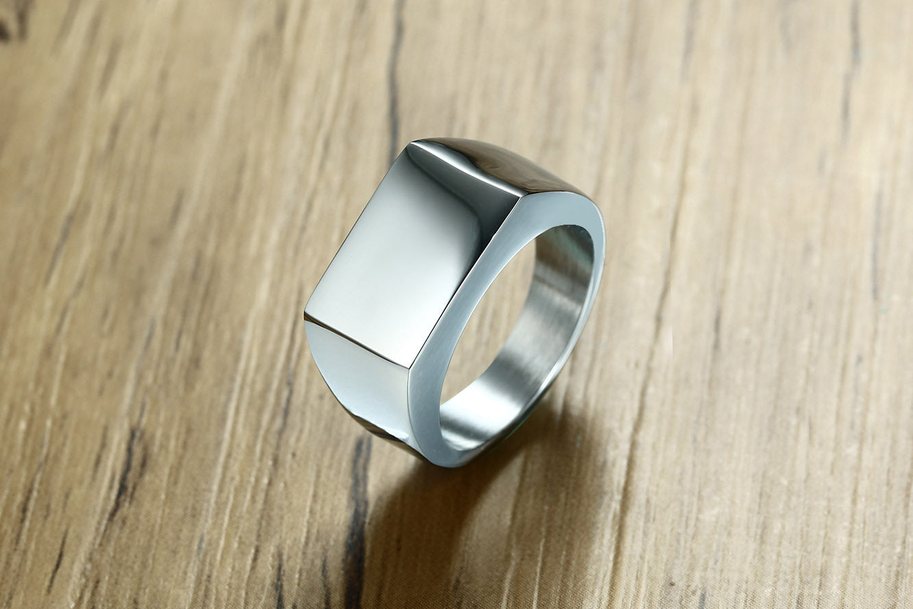 simple style geometric stainless steel rings stainless steel rings