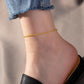 Chain Anklet [201.304 Stainless Steel]