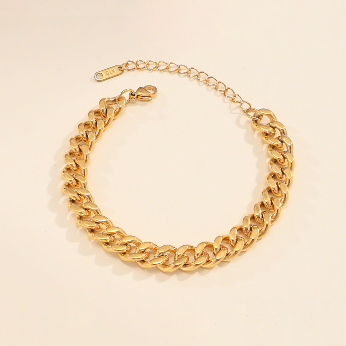 Braccialetti a catena [acciaio inossidabile 316L, oro 18K placcato]