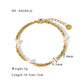 Basic Style Artificial Pearls Bracelet [304 Stainless Steel,18K Gold Plated]