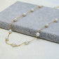 Elegant Pearl Necklace Necklace [Stainless Steel,24K Gold Plated]