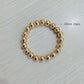 Elastic Beaded Bracelet [304 Stainless Steel, 18K Gold Plated]