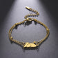 Cat Double Chain Bracelet [Stainless Steel]