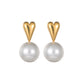 Pearl Gold Earrings [304 Stainless Steel]