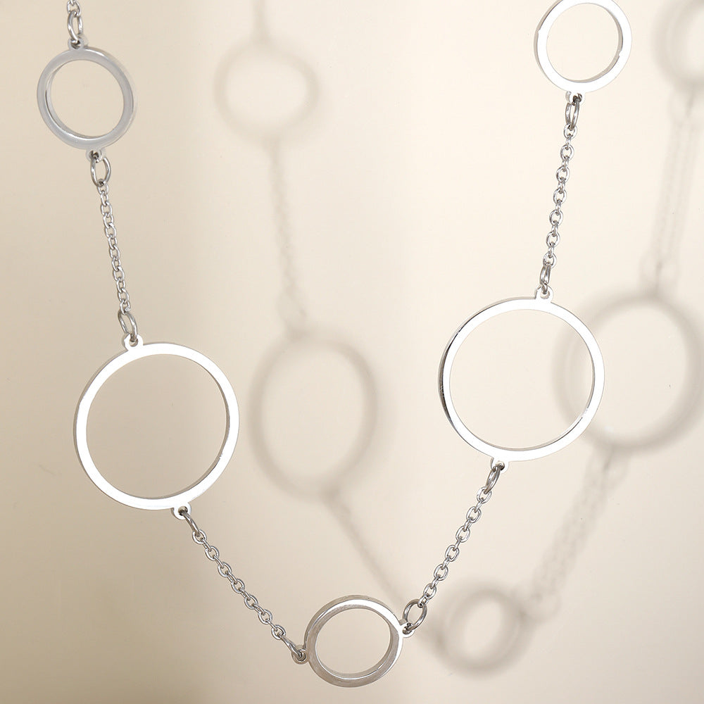 Hollow Circle Necklace [304 Stainless Steel]