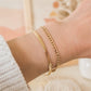 Double Chain Bracelets [Stainless Steel,18K Gold Plated]