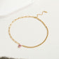 Pink Heart Shape Necklace [304 Stainless Steel,14K Gold Plated]