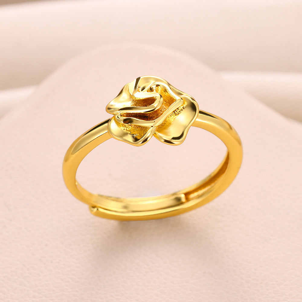 Mix Designs Ring [304 Stainless Steel 18K Gold Plated]