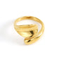 Geometric Ring [304 Stainless Steel, 18K Gold Plated]