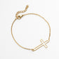 Cross Bracelets [201 Stainless Steel,18K Gold Plated]