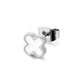 fashion four leaf clover stainless steel enamel ear studs 1 piece