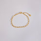 Thin Chain Bracelet [304 Stainless Steel,16K Gold Plated]