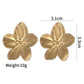 Flower Plating Earrings [304 Stainless Steel]