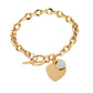 Heart Chain Bracelet [ Stainless Steel]