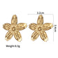 Flower Plating Earrings [304 Stainless Steel]