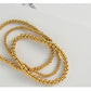 Fashion Ball Bracelet [304 Stainless Steel, 14K Gold Plated]