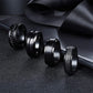 Four Pieces Black Rings Set [304 Stainless Steel]