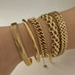 Thick Chain Bracelets [304 Stainless Steel,16K Gold Plated]