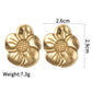 Boucles d'oreilles de fleur [304 en acier inoxydable]