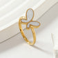 Butterfly Acrylic Ring [Stainless Steel]