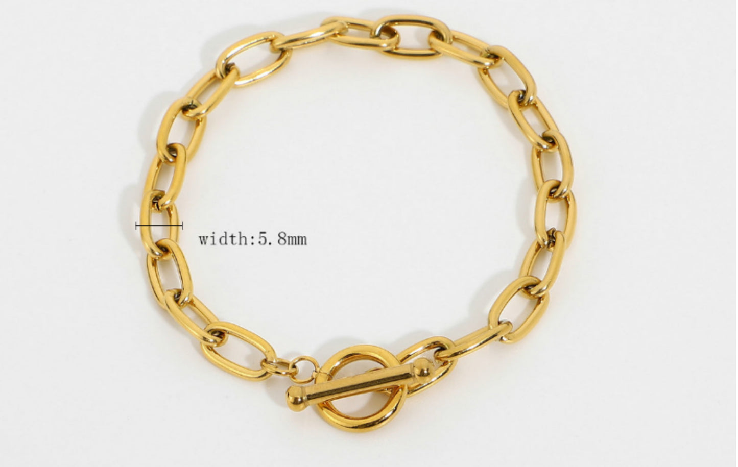 Lock Chain Bracelet [304 Stainless Steel]