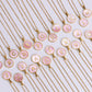 Pink Shell Letter Necklaces [304 Stainless Steel,18K Gold Plated]