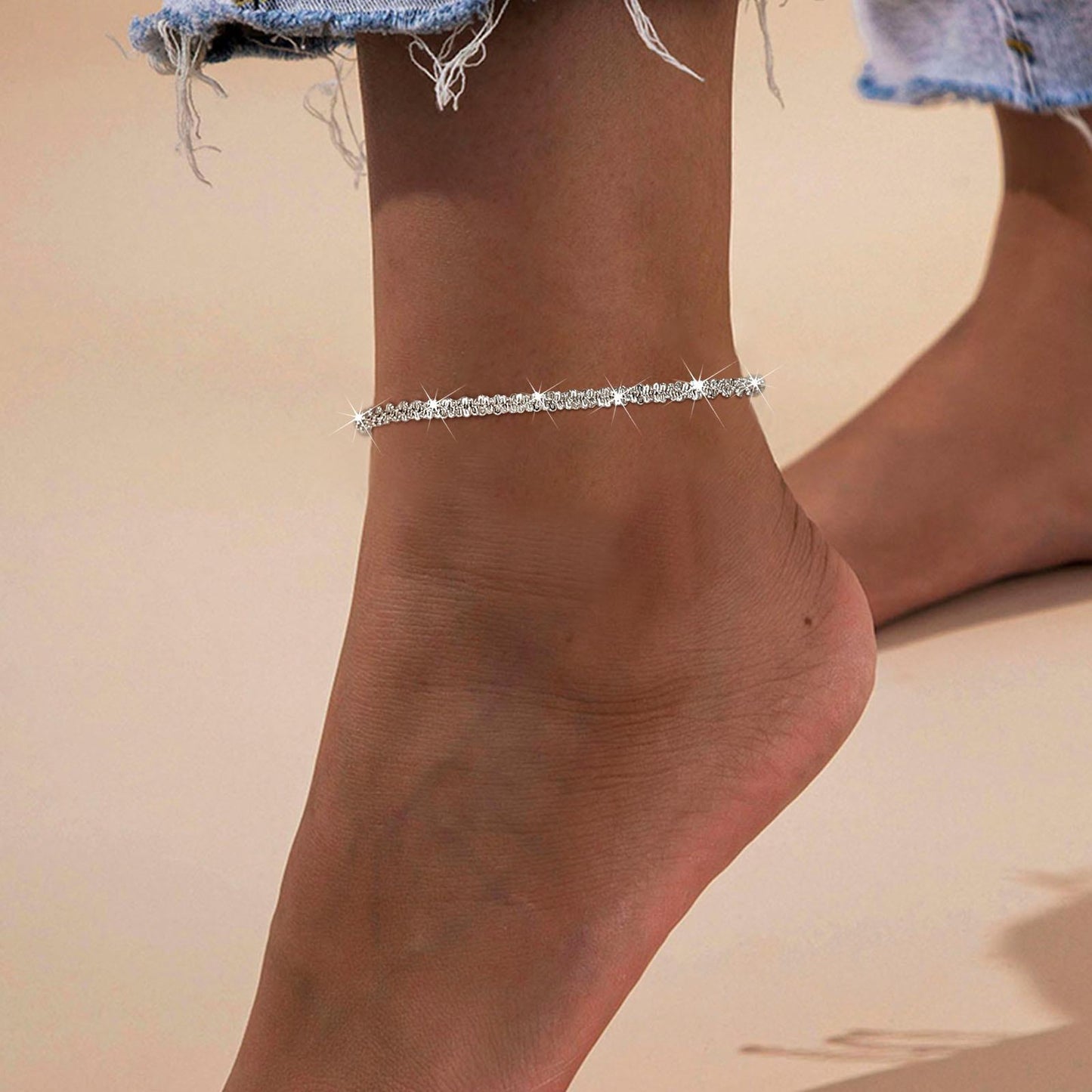 Chain Anklet [201.304 Stainless Steel]