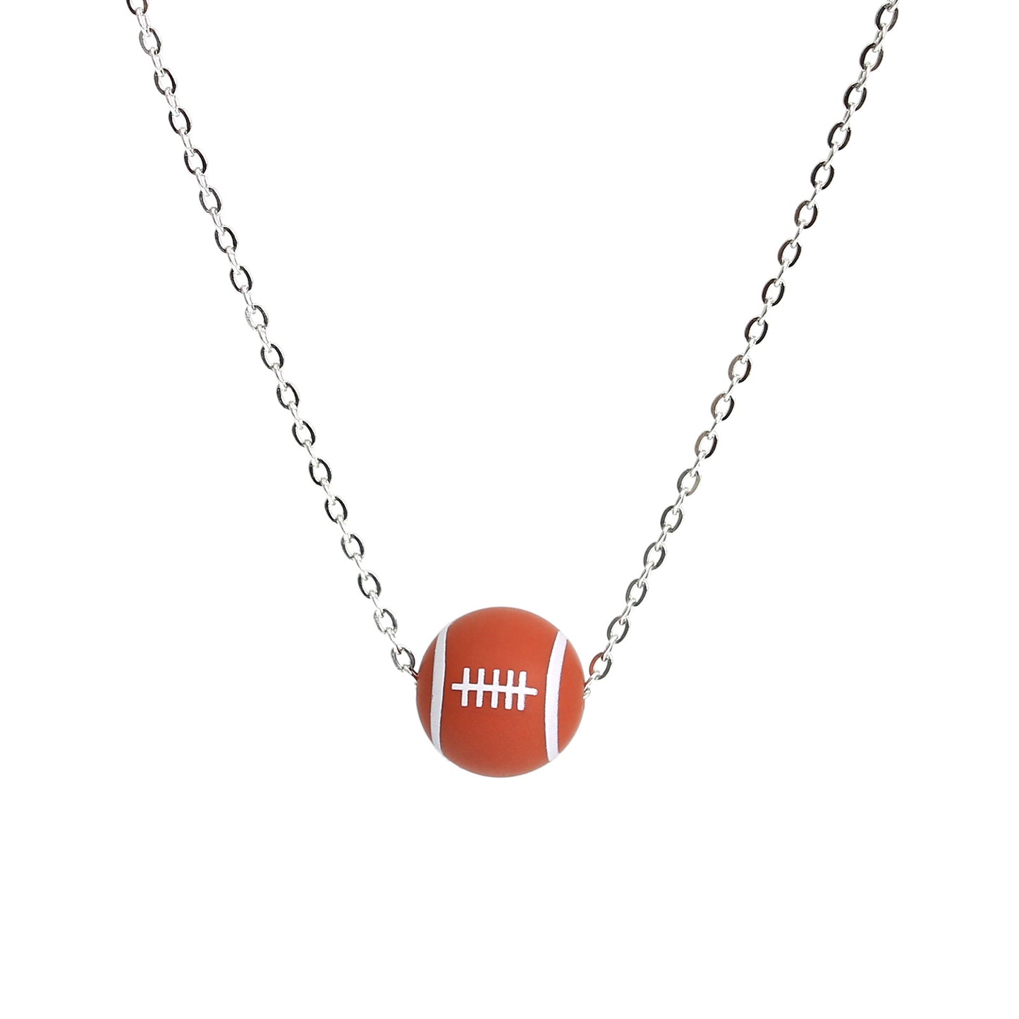 Ball Silica Gel Necklace [304 Stainless Steel]