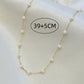 Elegant Pearl Necklace Necklace [Stainless Steel,24K Gold Plated]