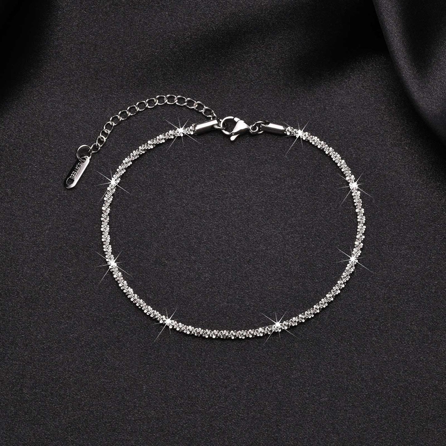 Chain Anklet [201.304 Stainless Steel]