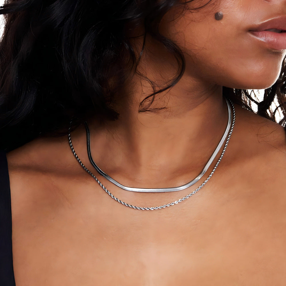 Layered Necklaces [304 Stainless Steel]