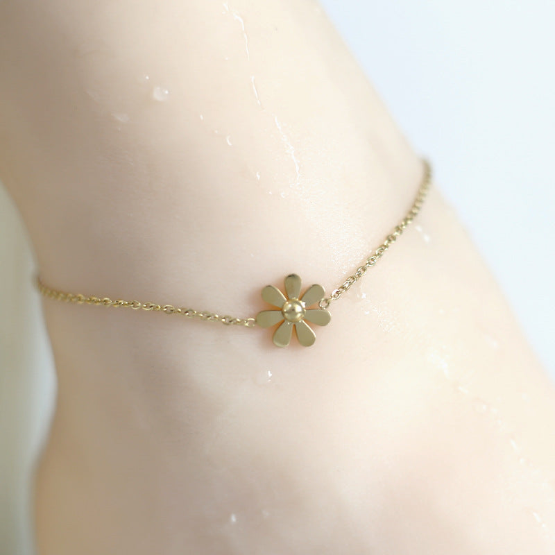 Flower Anklet [stal nierdzewna]