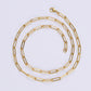 Link Chain Necklace [304 Stainless Steel,18K Gold Plated]