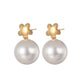 Pearl Gold Earrings [304 Stainless Steel]