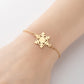 Snowflake Bracelets [201 Stainless Steel, 18K Gold Plated]