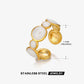 Retro Novelty Enamel Resin Ring [304 Stainless Steel 18K Gold Plated]