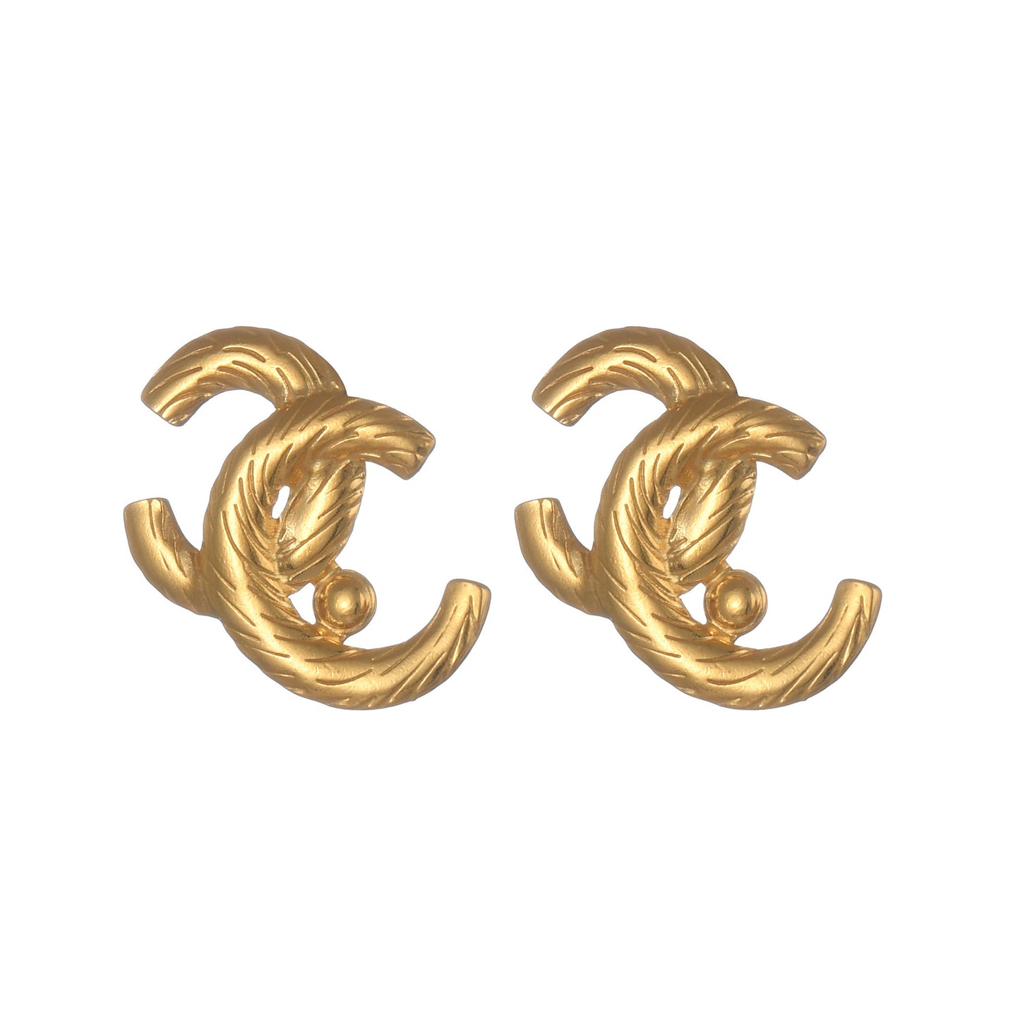 Pearl Gold Earrings [304 Stainless Steel]