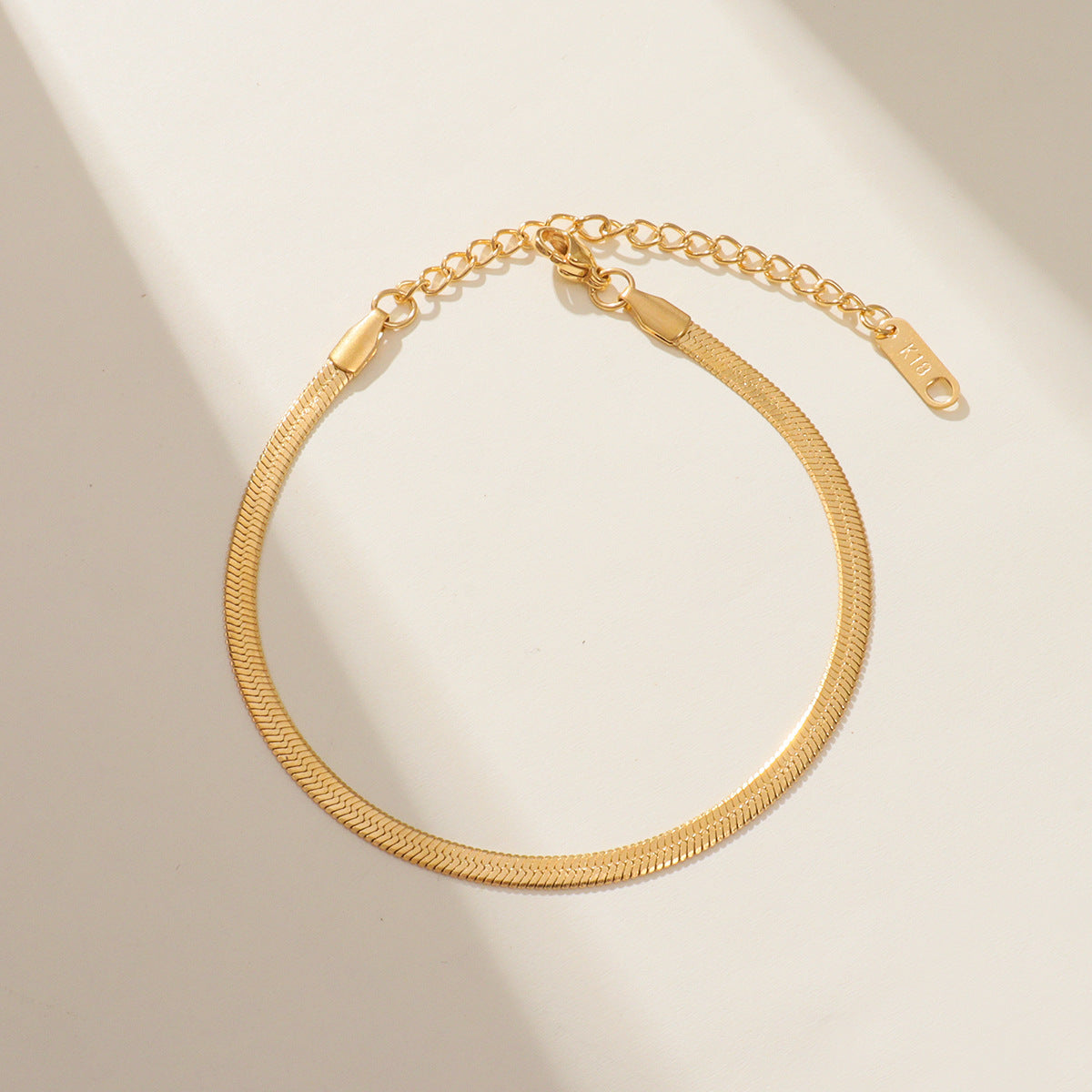 Braceletas de cadena [316L de acero inoxidable, 18K de oro chapado]