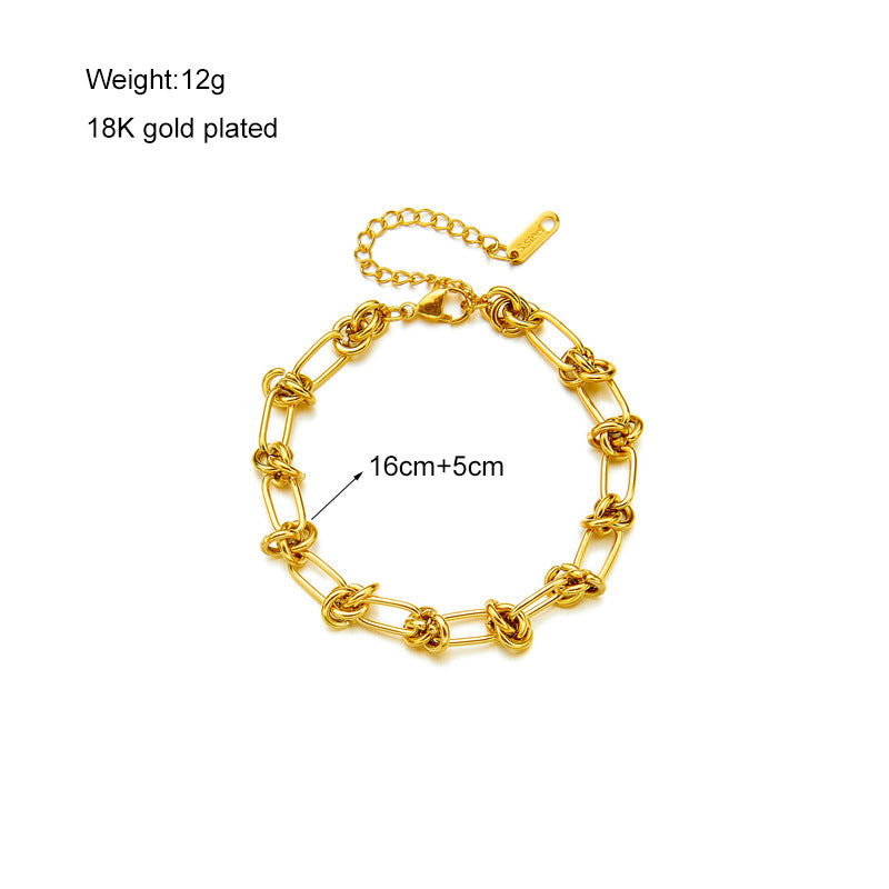 Acrylic Artificial Rhinestones Resin Bracelets [304 Stainless Steel, 18K Gold Plated]