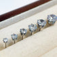 Round Zircon Ear Studs[316L Stainless Steel]