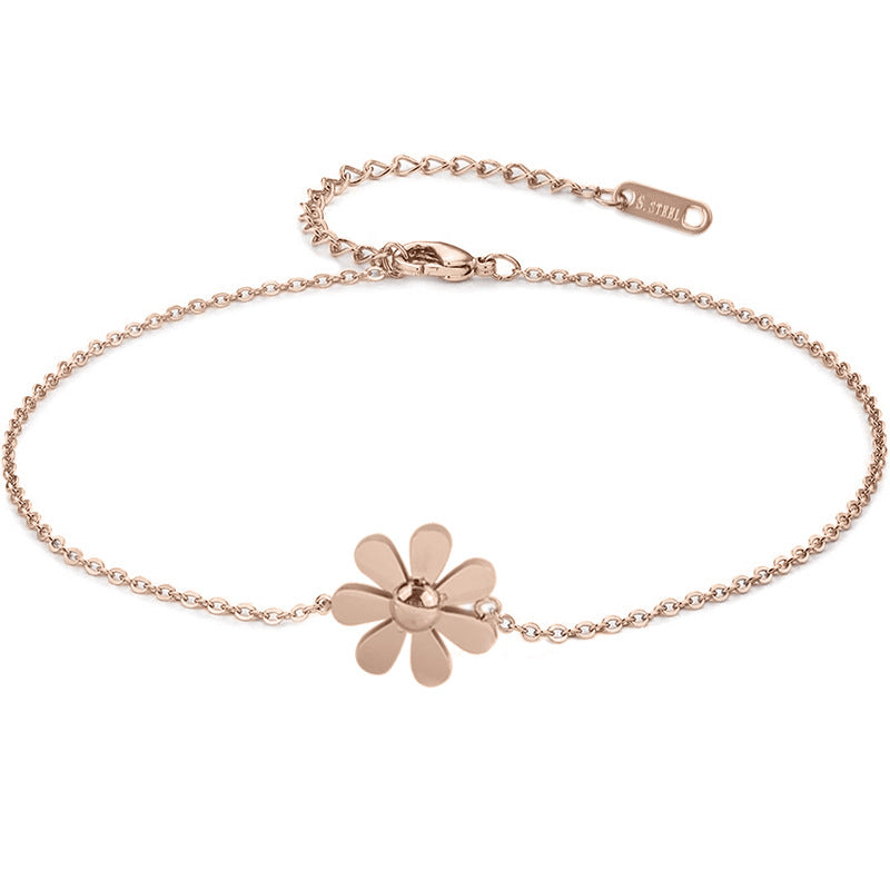 Flower Anklet [Stainless Steel]