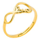 Love Open Ring [304 Stainless Steel 18K Gold Plated]