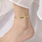 Foglie Anklet [201 in acciaio inossidabile, oro 18K placcato]