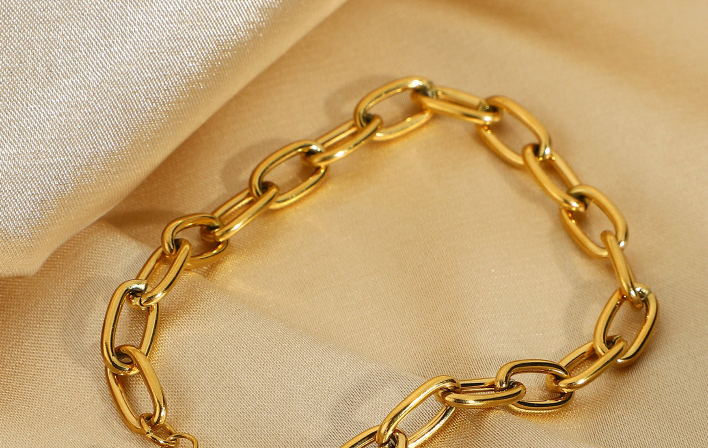 Lock Chain Bracelet [304 Stainless Steel]