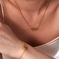 Heart Shape Bracelet/Necklace [304 Stainless Steel,18K Gold Plated]